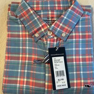 New Vineyard Vines Boys XL Flannel